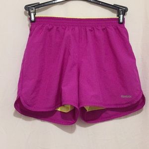 Reebok running shorts pink women’s Extra Small